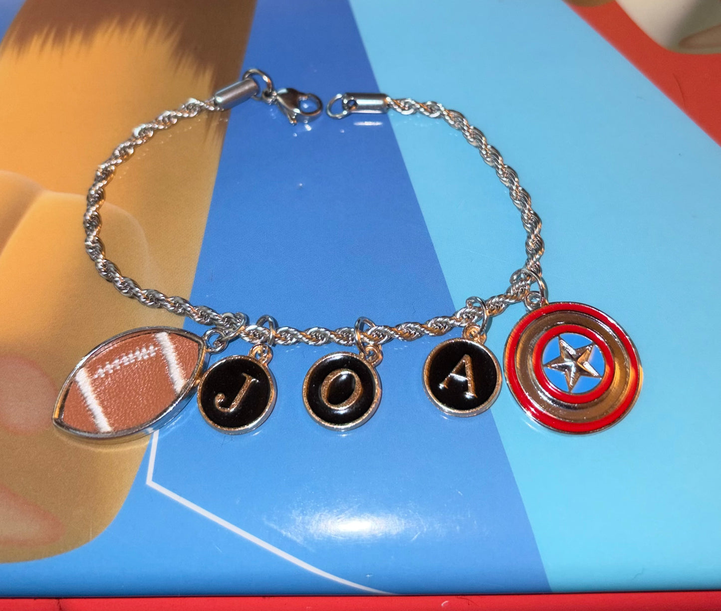 Customized initial bracelet ( Men & little boys )